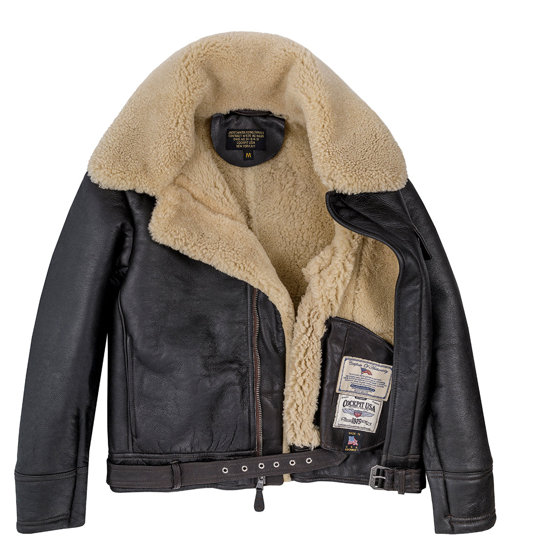 B-2 Bomber Flight Jacket | Warm Leather WWI Jacket