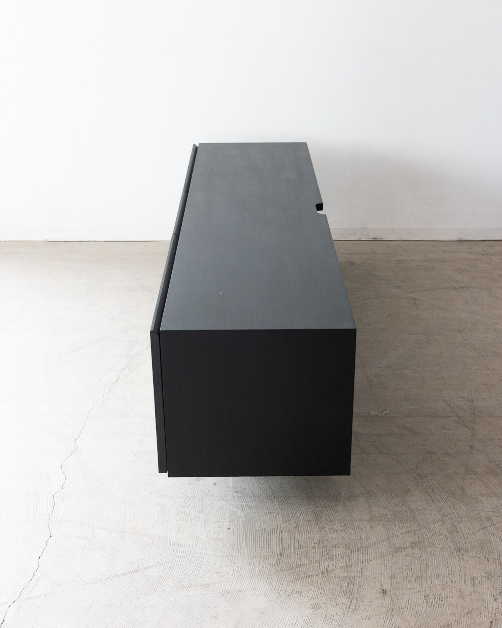 現品SALE］SHOW TIME TVボード 1800 エボニー 黒壇突板 / PUクリア塗装