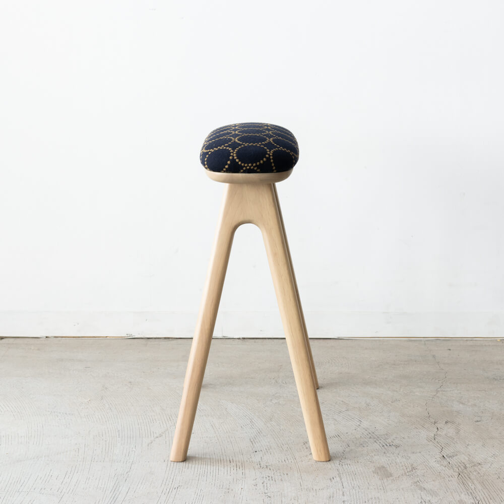 キッチンスツールBR H630＋ミナ ペルホネンlife puzzle [BL] キッチン