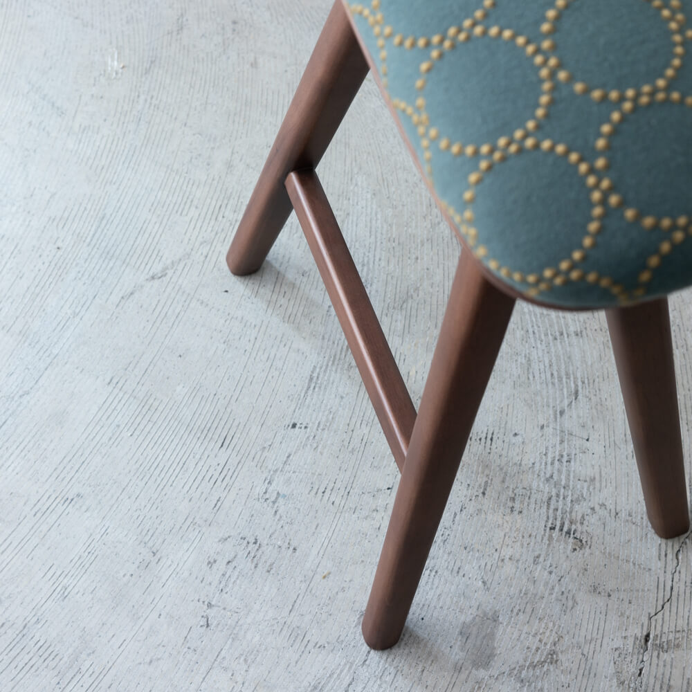 キッチンスツールNA 注文 H630＋ミナ ペルホネン タンバリン ネイビー