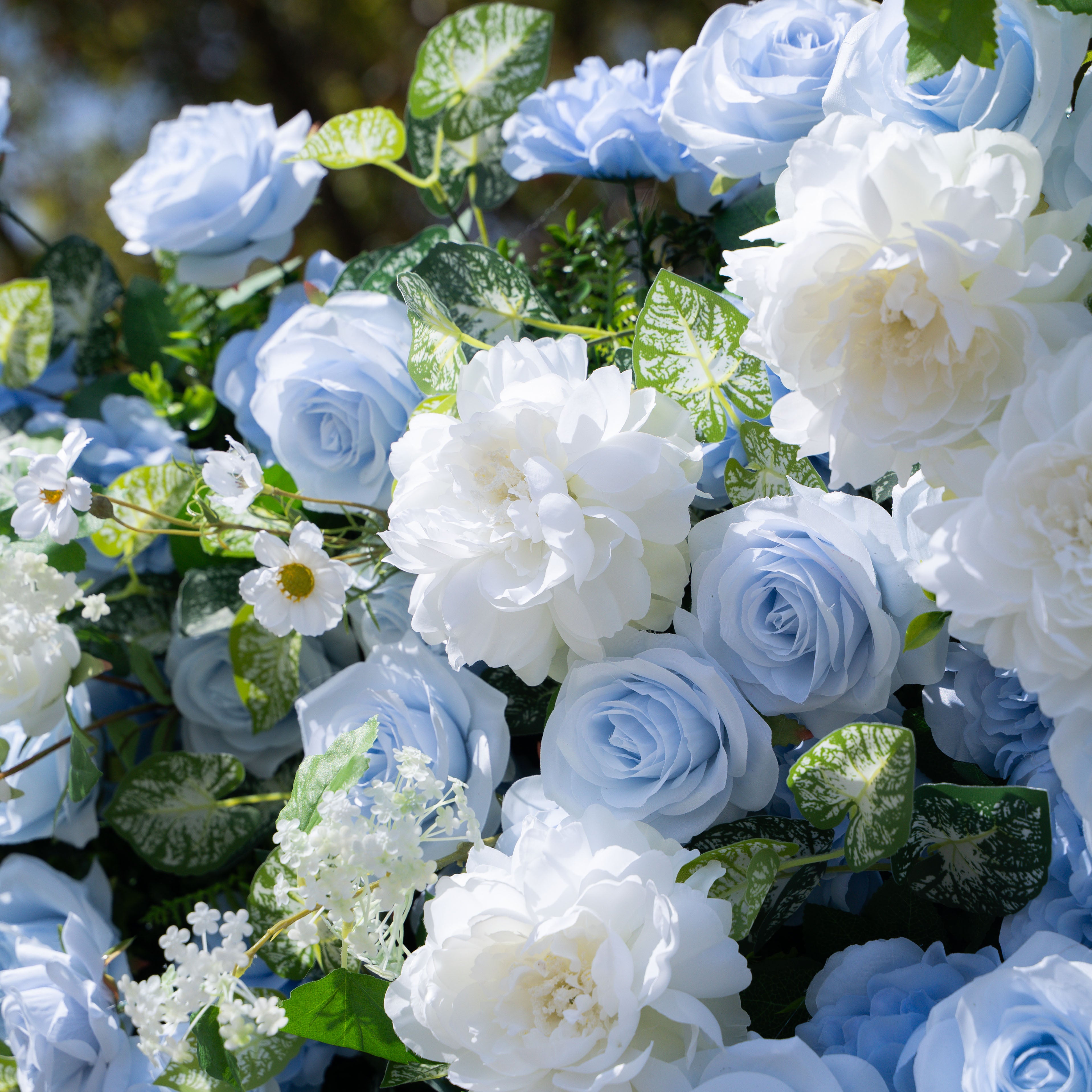 Niguel 3D Fabric Artificial Zip Up Curtain Flower Wall For Wedding