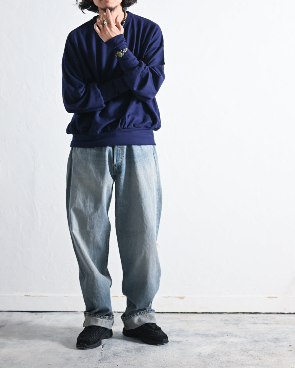 barbell object ウールノースリーブ(brown) barbell object ウール