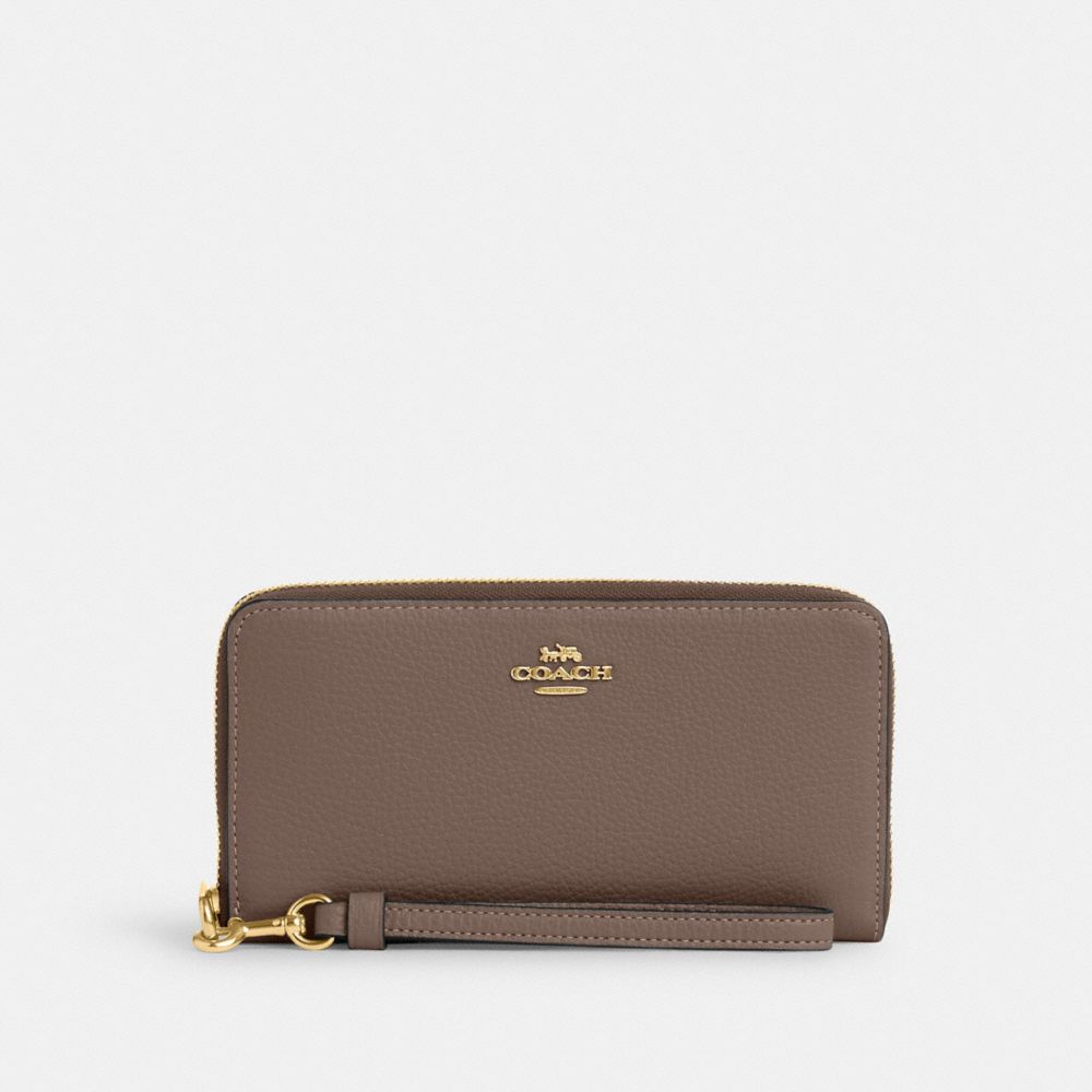COACH® Outlet | Long Zip Around Wallet In Signature Jacquard