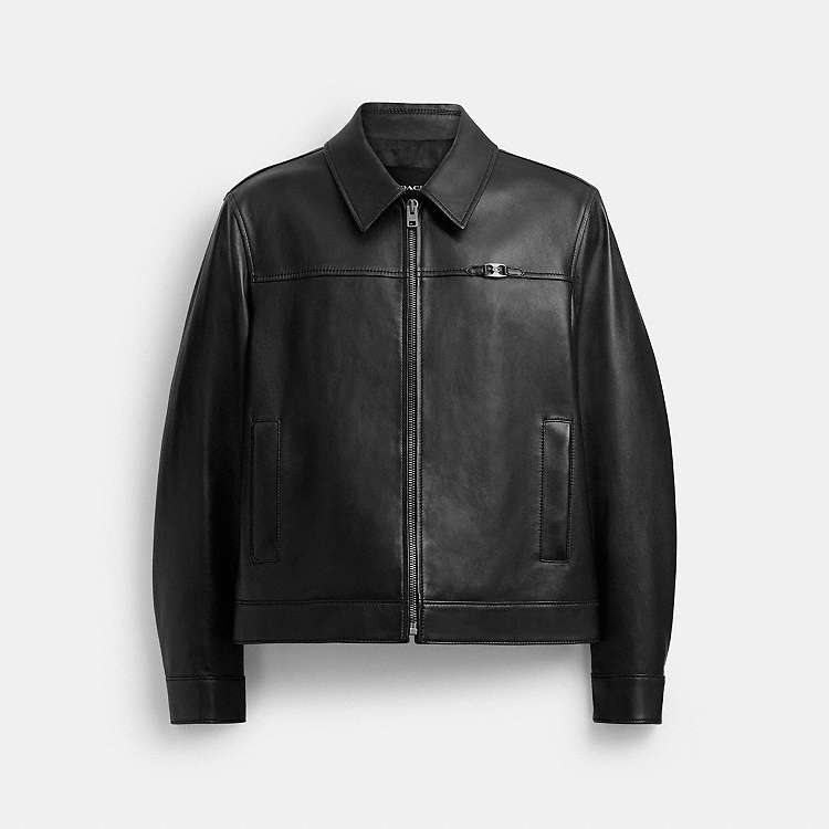 COACH® | Heritage C Lightweight Leather Jacket