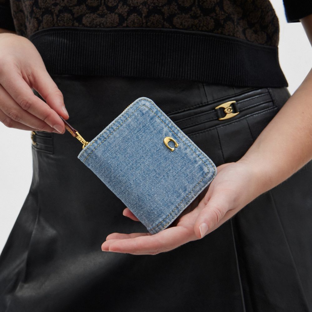 COACH デニム 二つ折り財布 コーチ(COACH) デニム レディース二つ折り