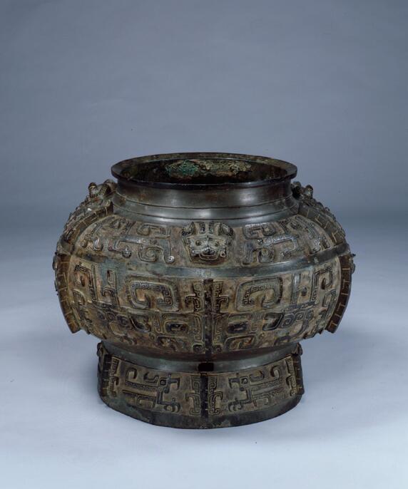 中国 古銅宣徳銅 饕餮文 建水 茶こぼし M R5895 中国古銅宣徳銅饕餮文