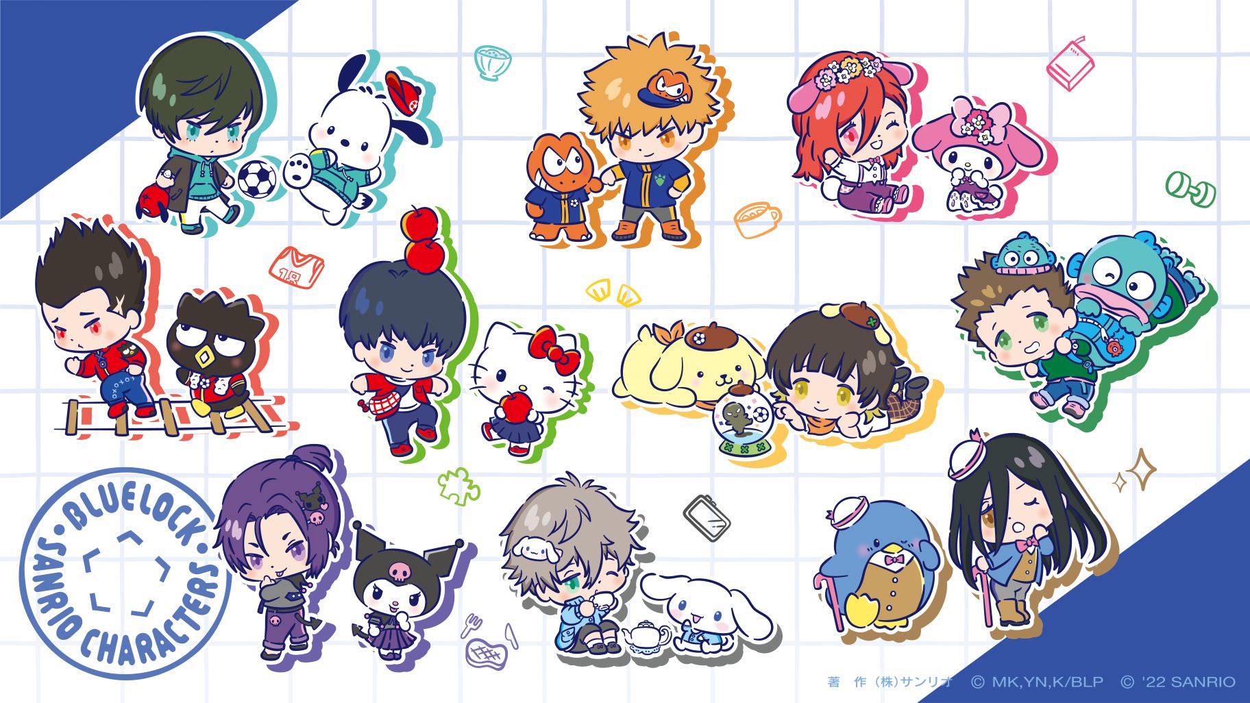 ブルーロック サンリオ コラボ 缶バッジ 凪誠士郎23点 ブルーロック