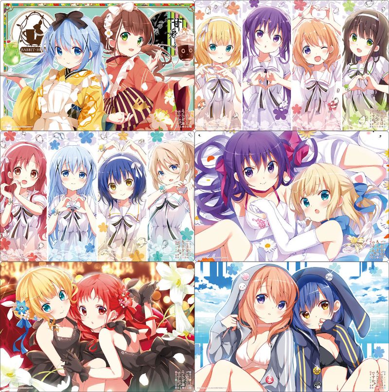 ご注文はうさぎですか？BLOOMアニメキャラクターカードスリーブ8セット