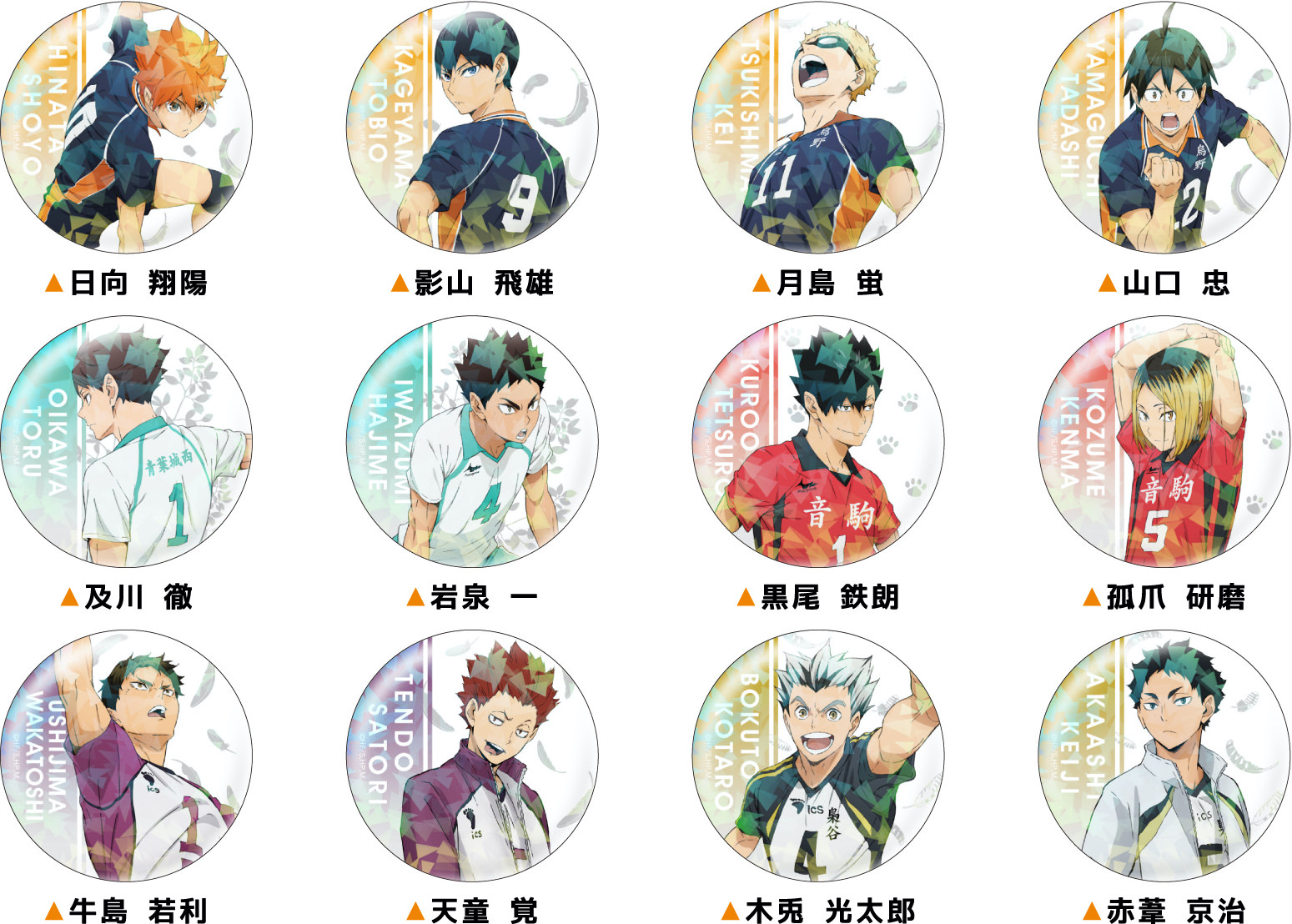 月島蛍 月島 蛍 缶バッジ ツッキー 未使用＊ ハイキュー!! 月島蛍