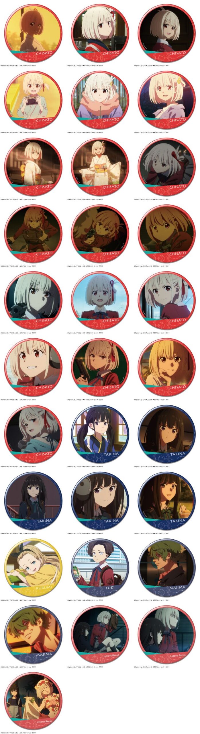 リコリス・リコイル 好評につき、千束&たきなのリコリコグッズ 5月再販!