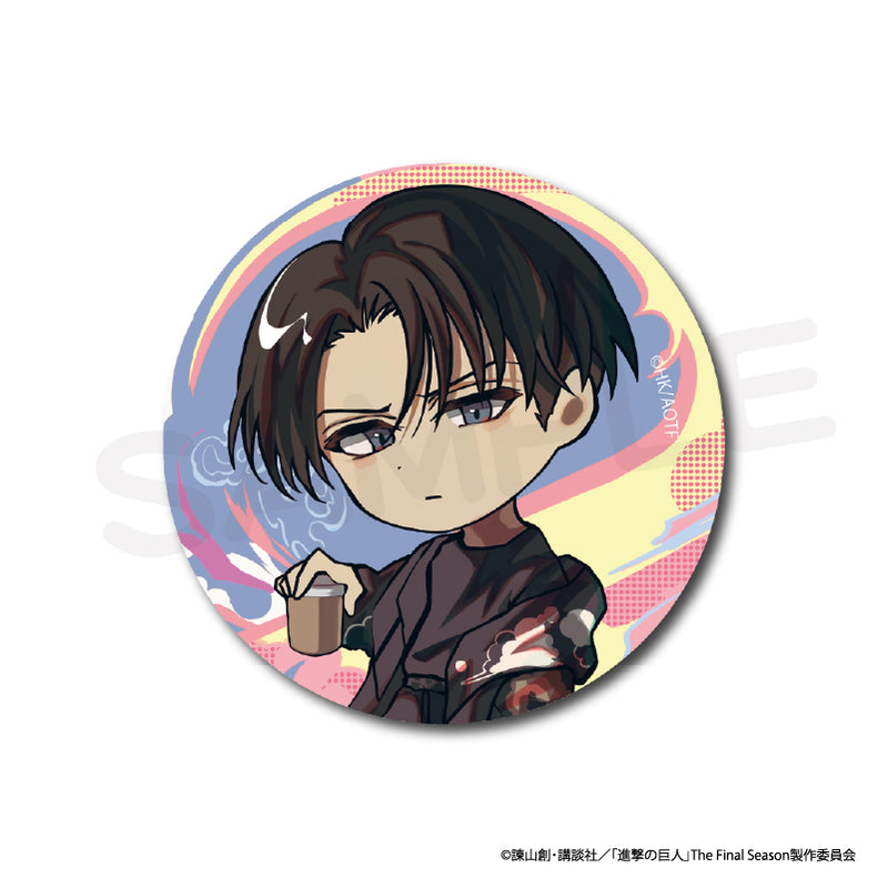 進撃の巨人 WIT STUDIO 缶バッジ リヴァイ 進撃の巨人 検定 缶バッジ