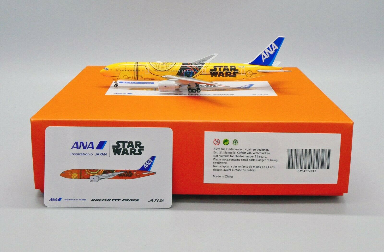 1/400 ANA Boeing 777-200ER C-3PO STAR WARS JA743A JC WINGS