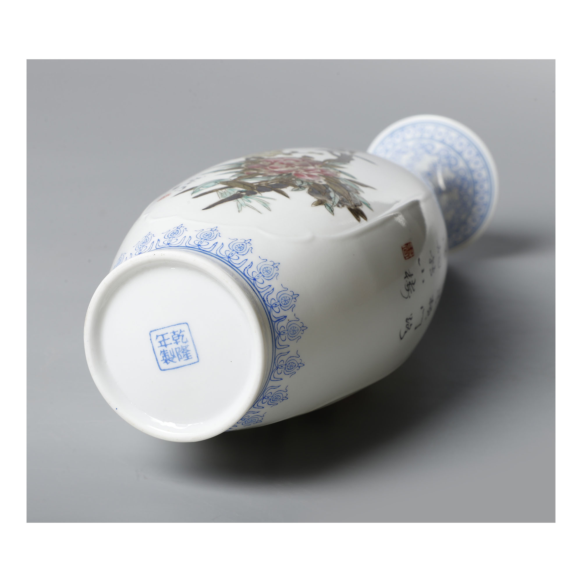 中国 景徳鎮 薄胎茶碗 乾隆年製 ☆NA☆中国美術 唐