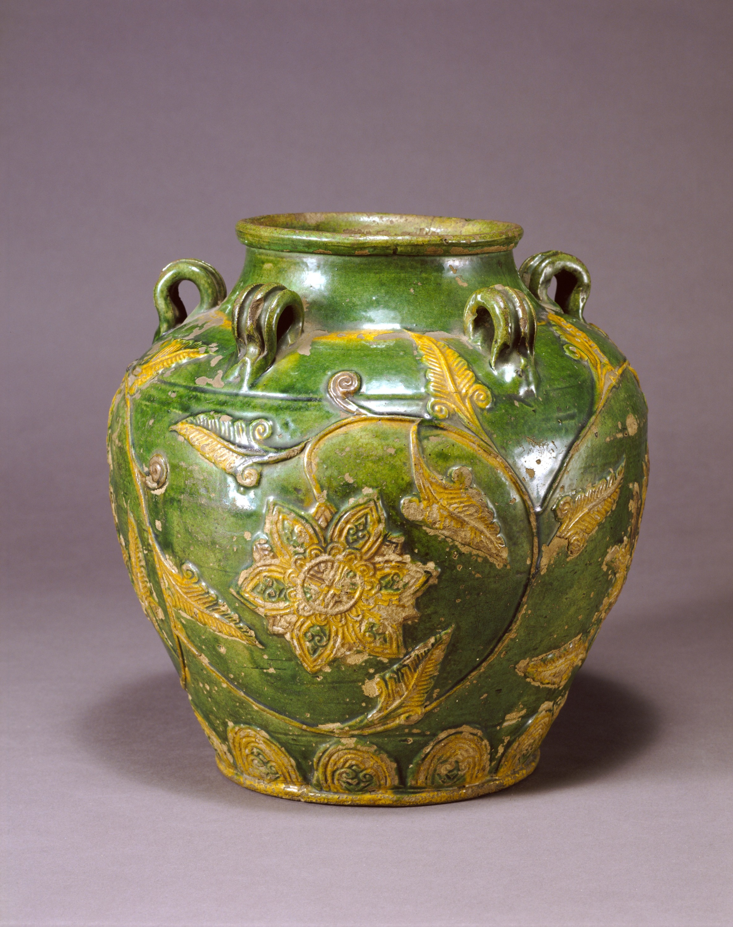 澱彩瑞祥文 花瓶 伊東翠壺(京都、日展) 澱彩瑞祥文 花瓶 伊東翠壺(京都