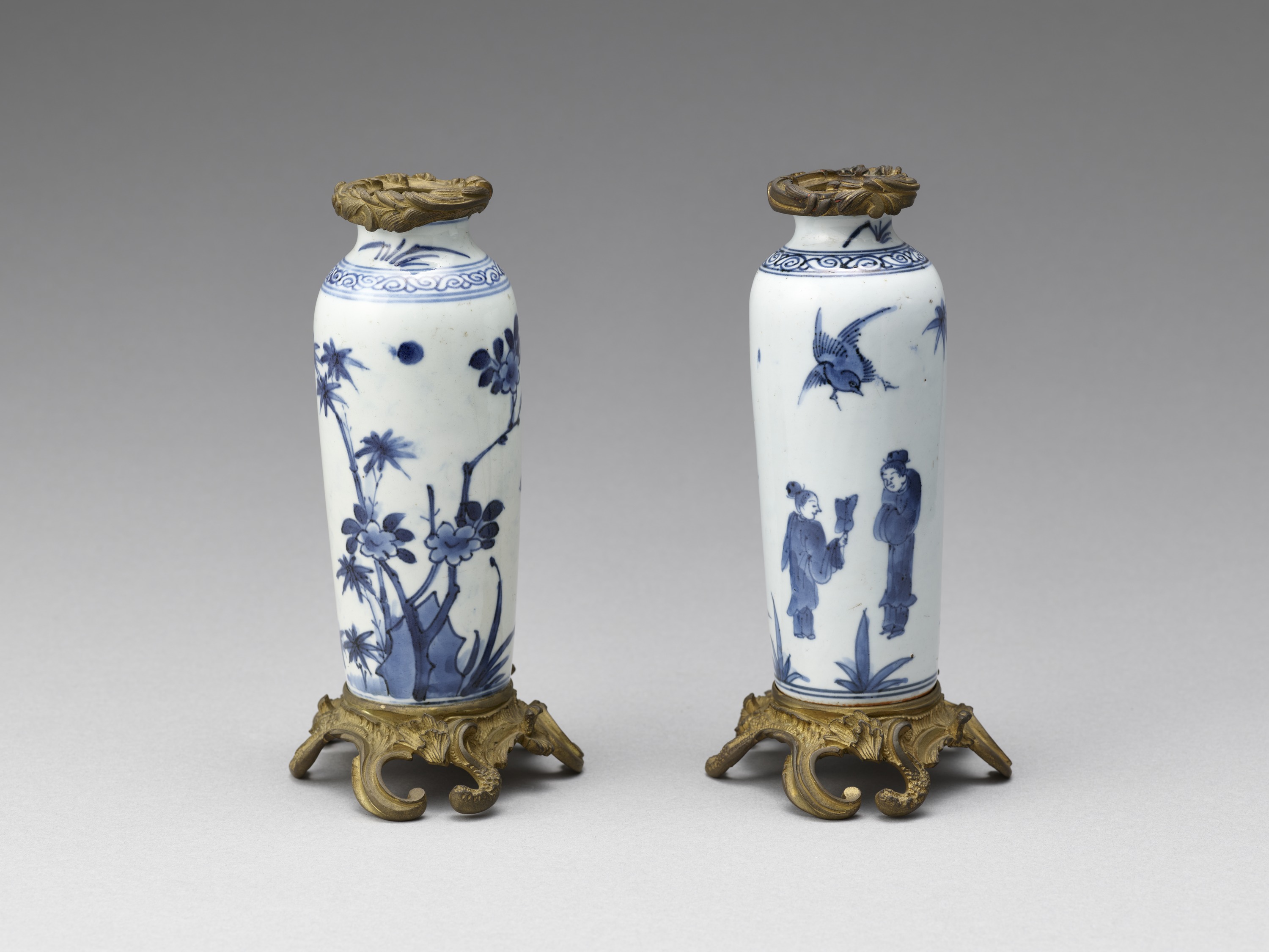 九州国立博物館 | 収蔵品データベース | 染付人物鳥草花文瓶