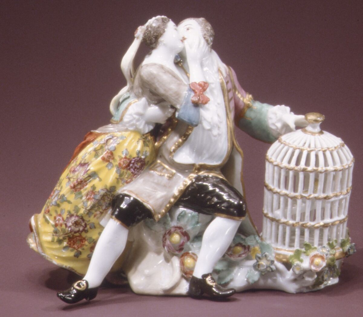Johann Joachim Kändler - Lovers with a Birdcage - German, Meissen
