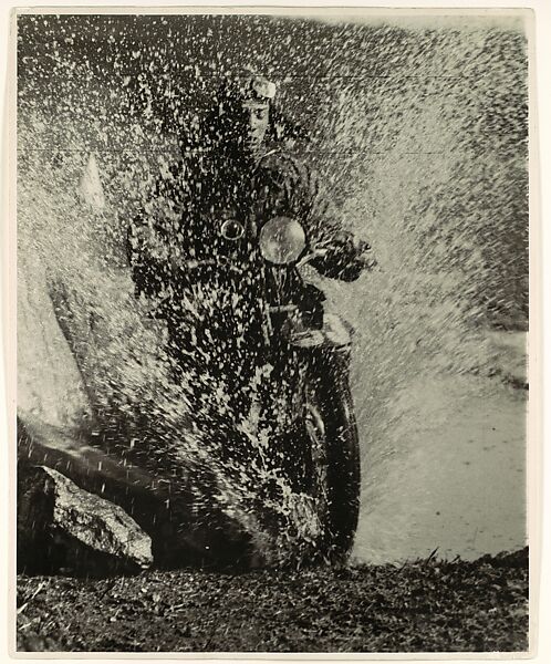 Martin Munkácsi - Motorcyclist, Budapest - The Metropolitan Museum