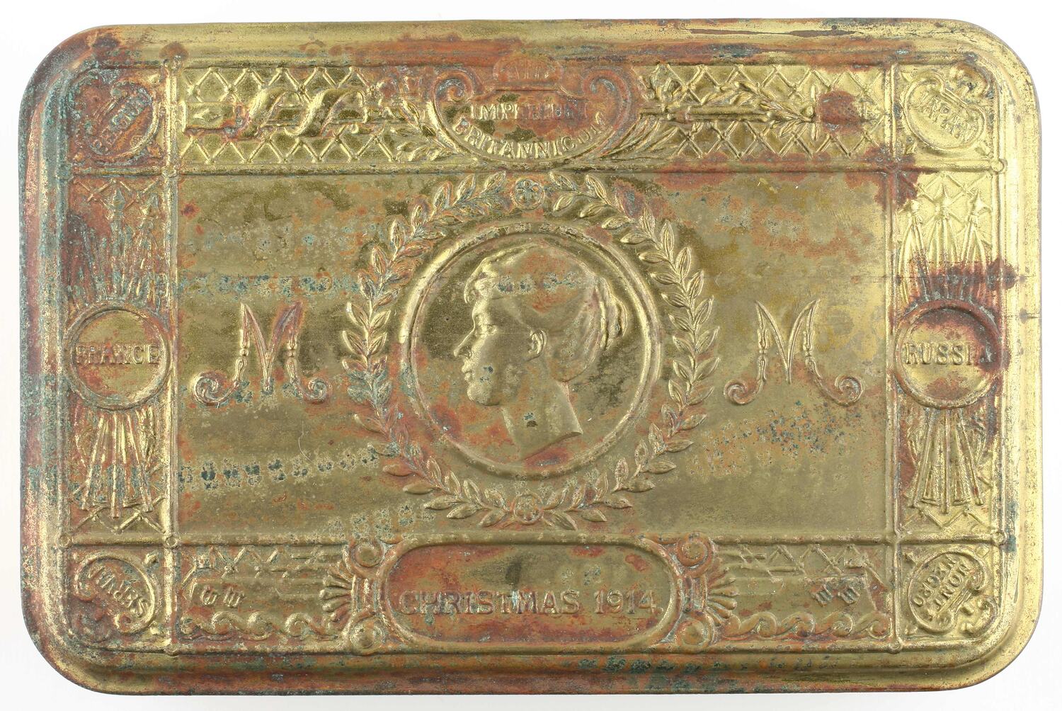 Tin - Princess Mary's Christmas Gift, World War I, 1914