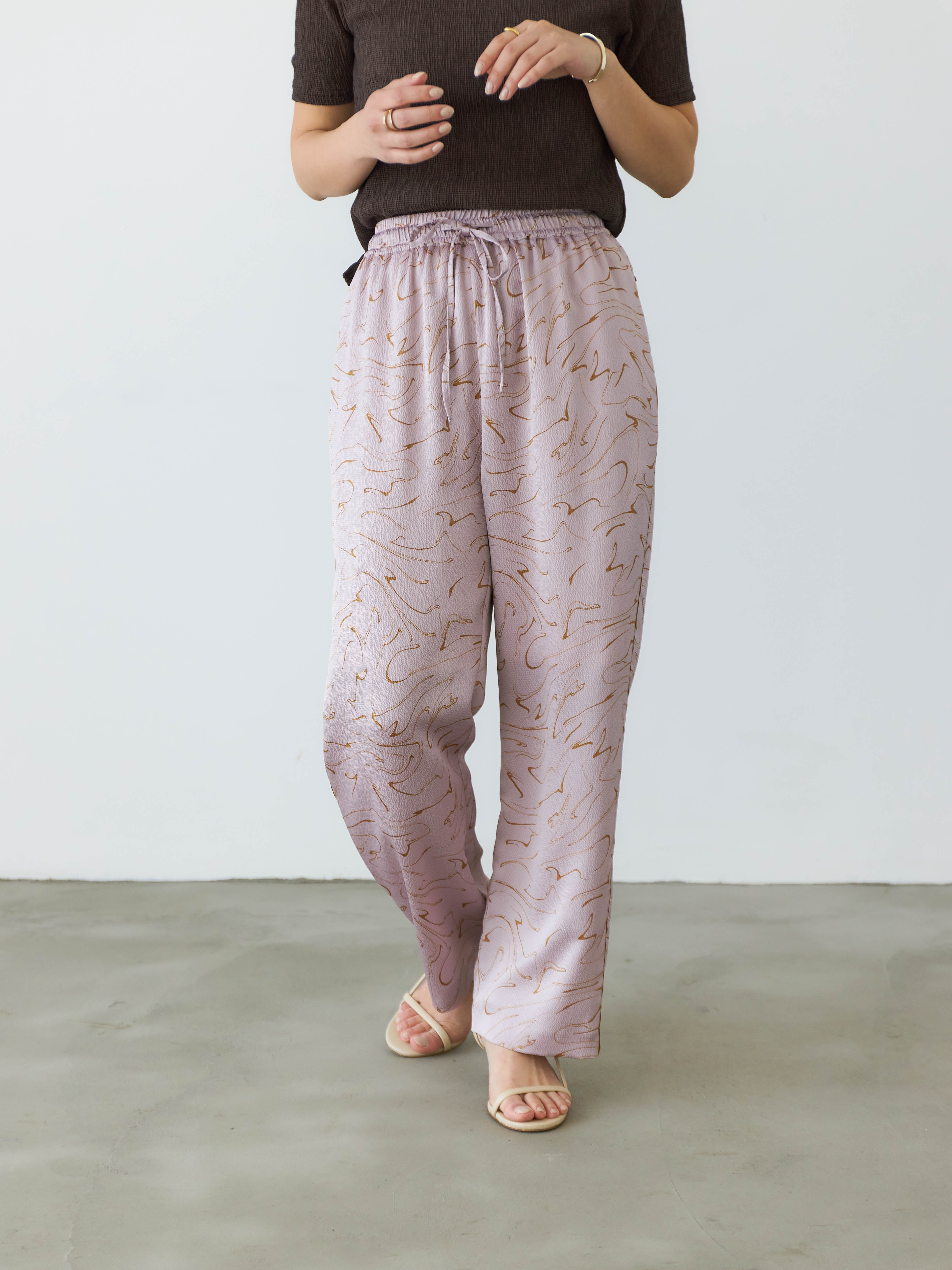 マーブルドロストパンツ | 小柄・低身長女性向けファッション通販