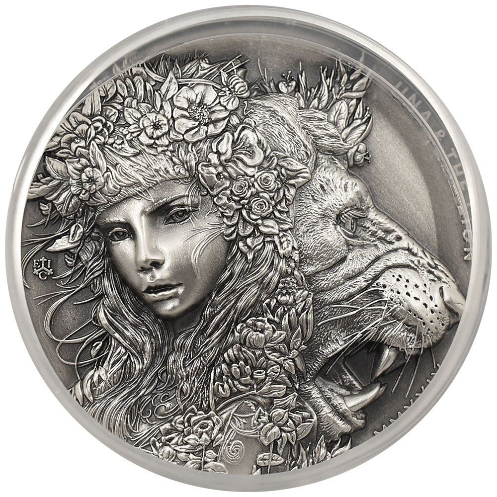 純銀】2024年 セントヘレナ ウナとライオン 銀貨 1オンス 純銀】2024年