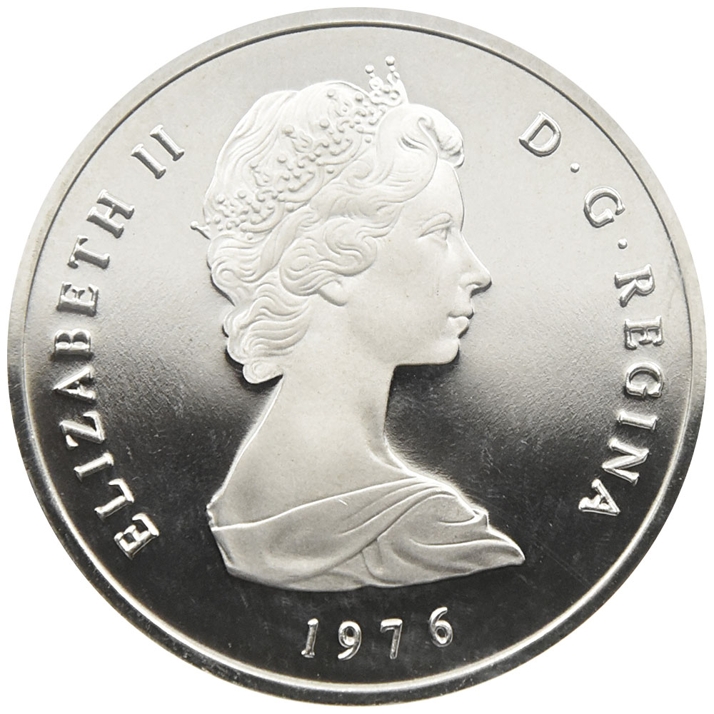 タークス・カイコス諸島 1976 エリザベス2世 20クラウン 銀貨 NGC PF