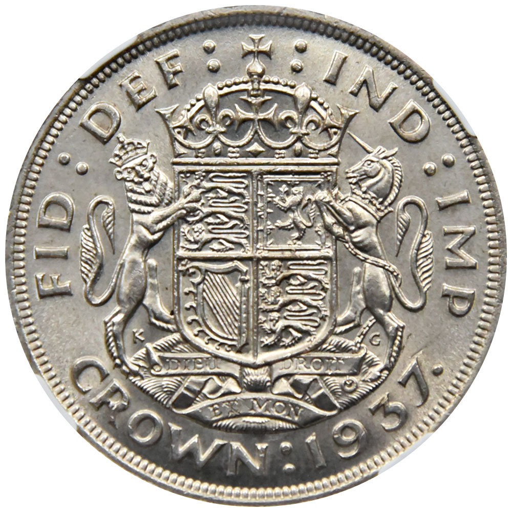 1951年 イギリス クラウンコイン 5シリング硬貨 NGC PL64｜1951年