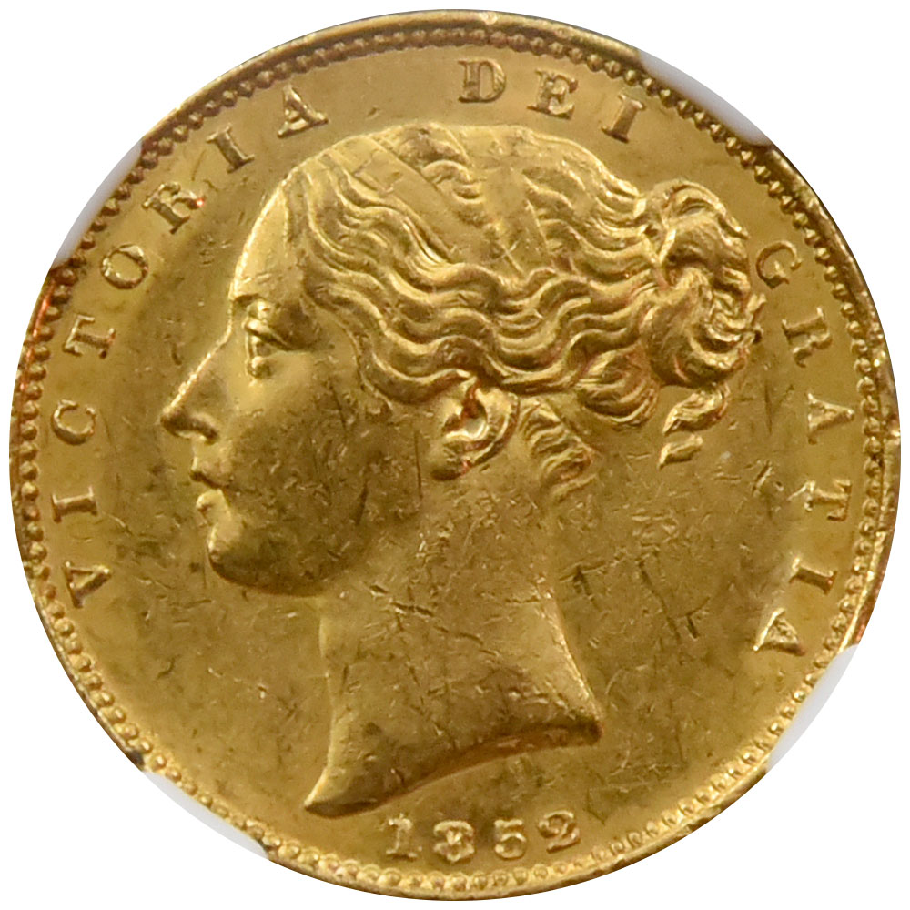 1869年 イギリス ビクトリア ソブリン金貨 NGC MS62 1869年 イギリス