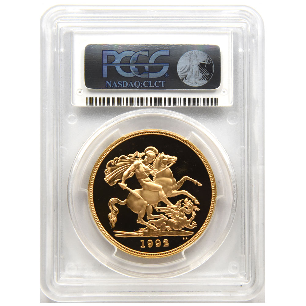 超希少PCGS-PFPR68 ミドルエリザベス 2ポンド 金貨 1992