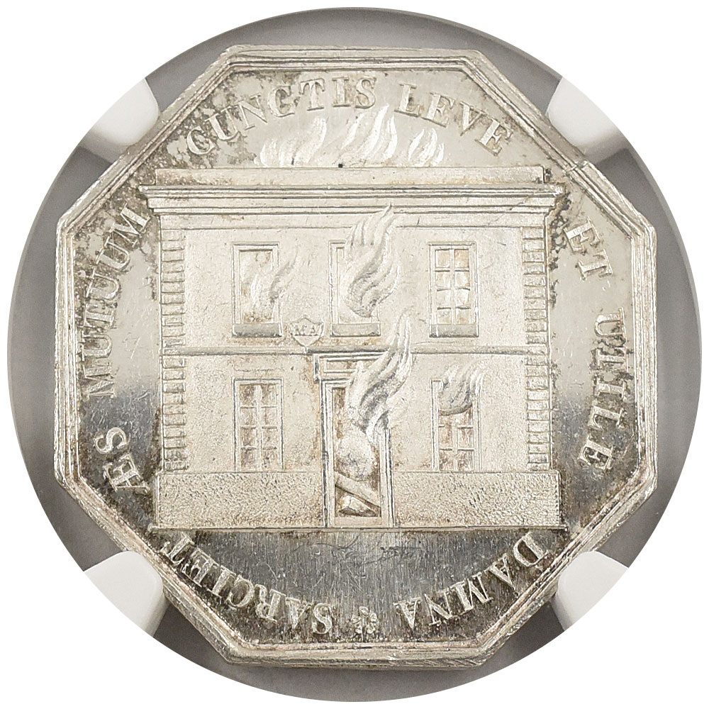 希少品 フランス ジェトン ナント商工会議所 NGC MS62銀 32mm