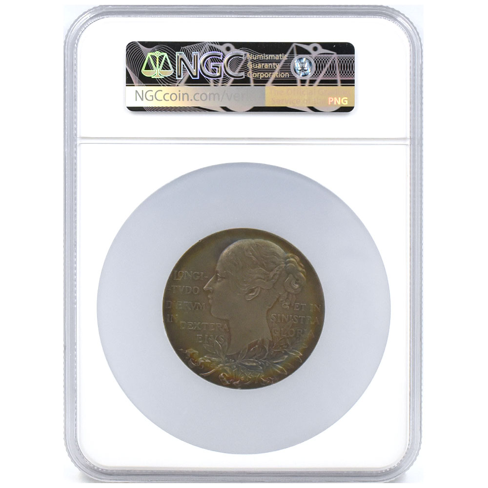 イギリス 1897 ヴィクトリア女王 英国歴史メダル 銀貨 NGC MS64