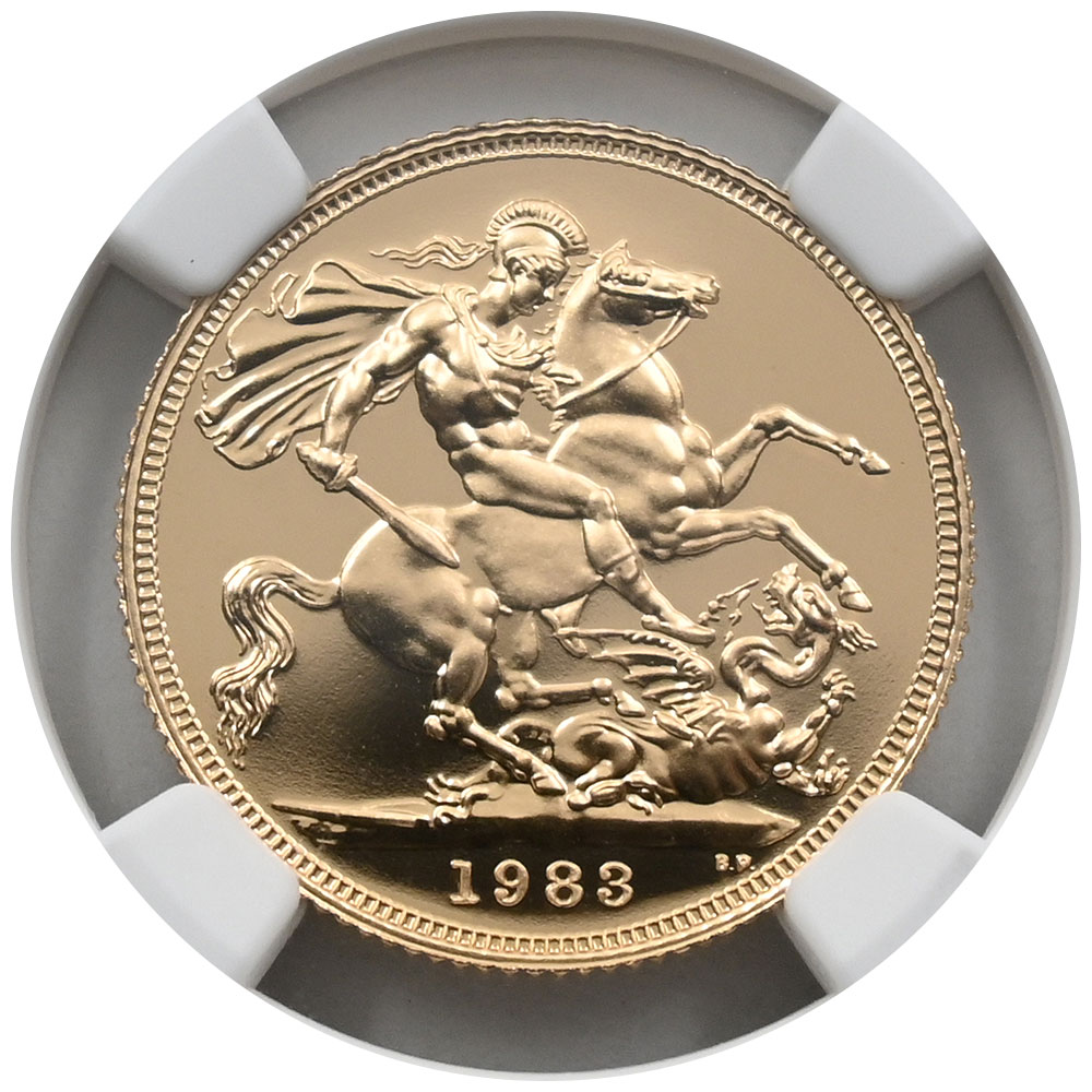 2269.【イギリス】1985年1ポンド銀貨 希少 古銭 プルーフ硬貨 イギリス