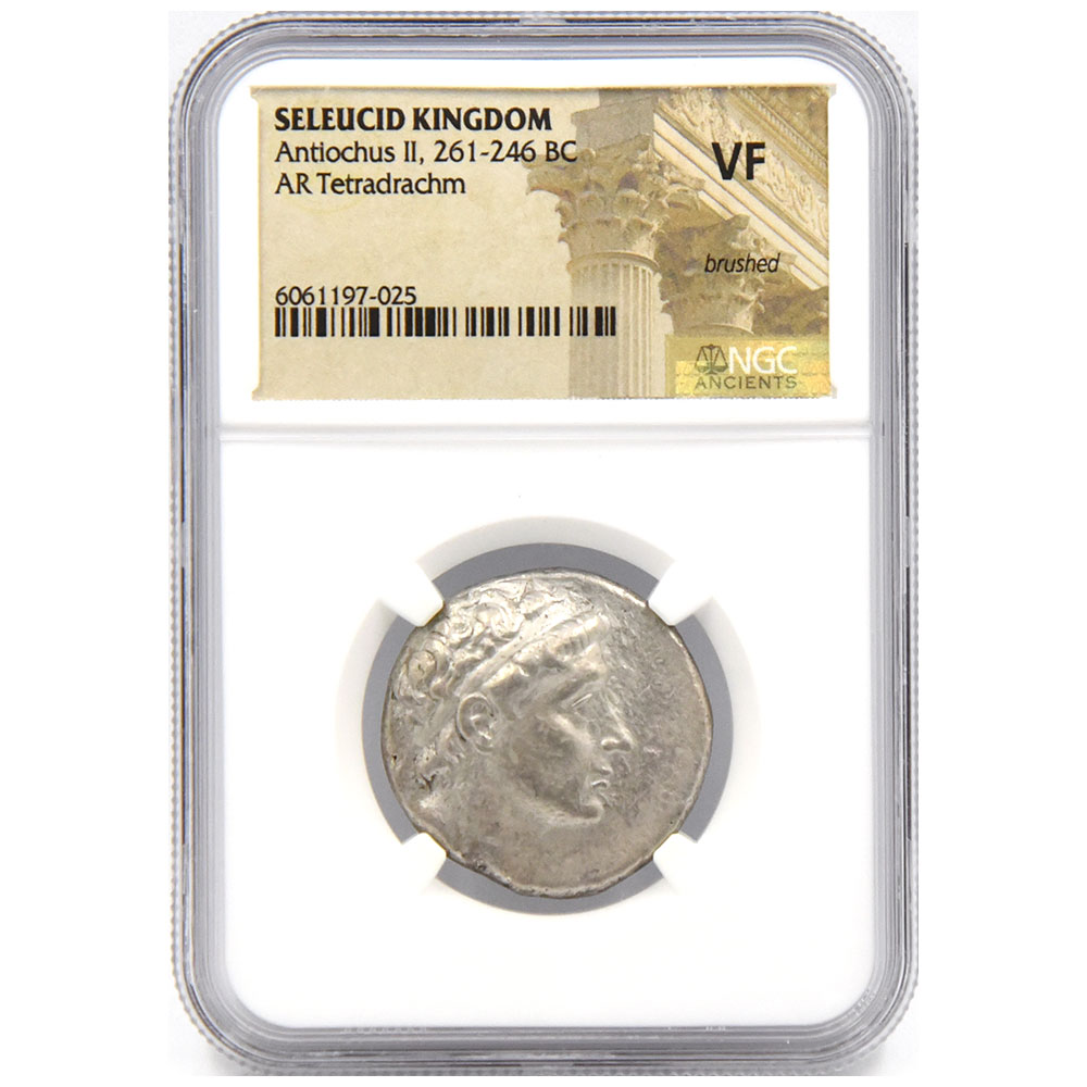 古代ギリシャ セレウコス朝 261-246 BC アンティオコス2世 テトラ