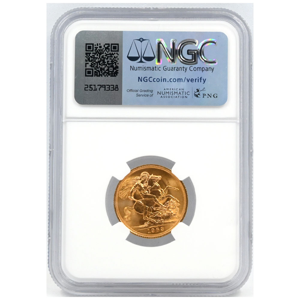 2009 1/4ソブリン金貨 NGC PF69 エリザベス二世 イギリス 1963