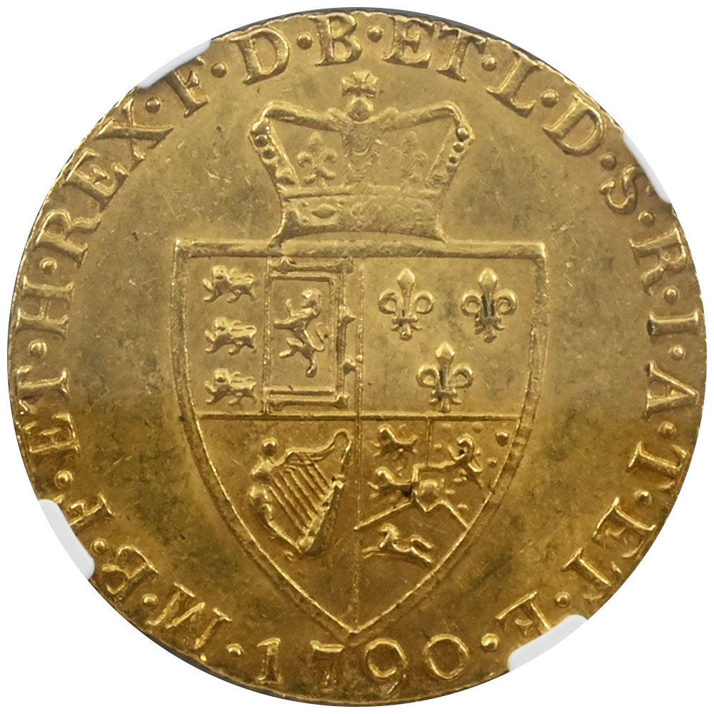 イギリス 1790 ジョージ3世 1ギニー 金貨 NGC MS62+ 2130744036