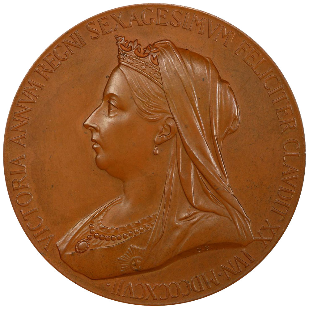 イギリス ヴィクトリア女王 ダイヤモンドジュビリー 銅メダル NGC MS63