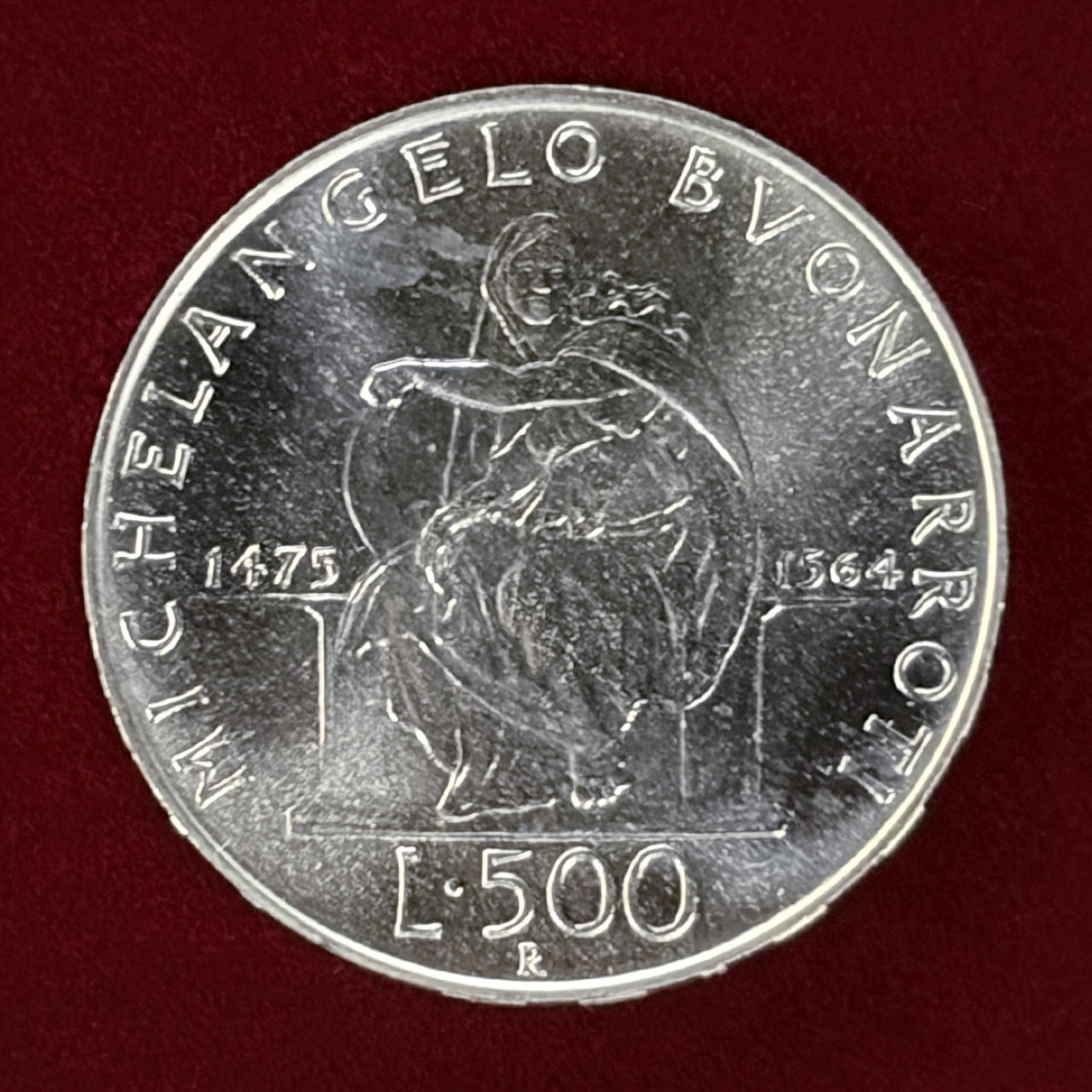 1975年 イタリア 500リラ ブオナロッティ 1975年 イタリア 500リラ