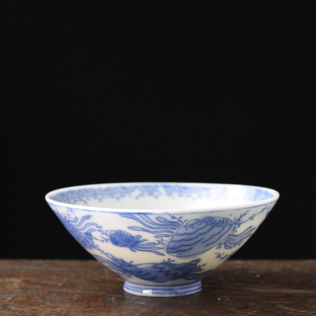 陶磁器 :: 海松貝文 陶精園 印判 ご飯茶碗 | COTTOU.JP 骨董の通販