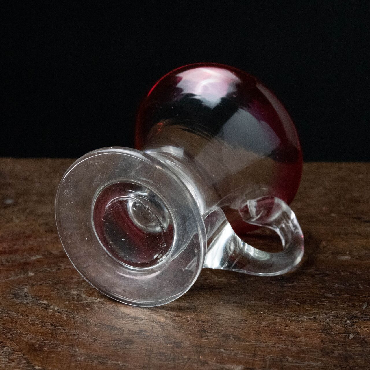 ガラス :: 赤縁 アイスクリームコップ | COTTOU.JP 骨董の通販