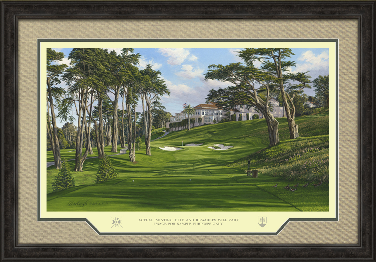 Golf Art | Olympic Club | 8th Hole| Framed Print