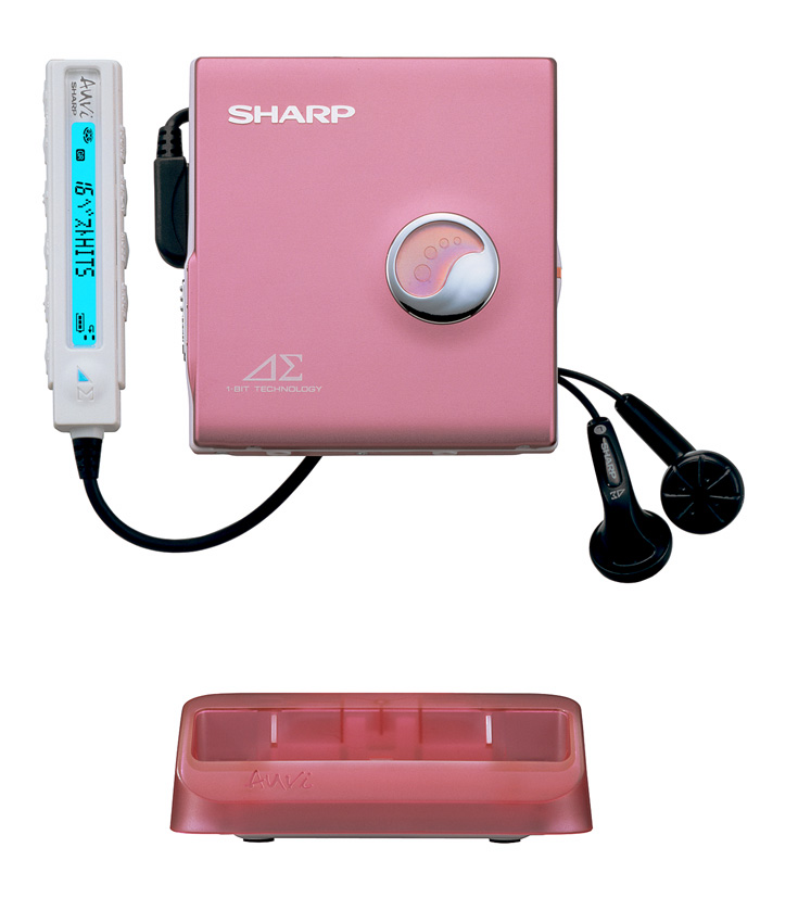 SHARP ポータブルMDプレーヤー MD-DS70-R レッド MDLP対応 SHARP