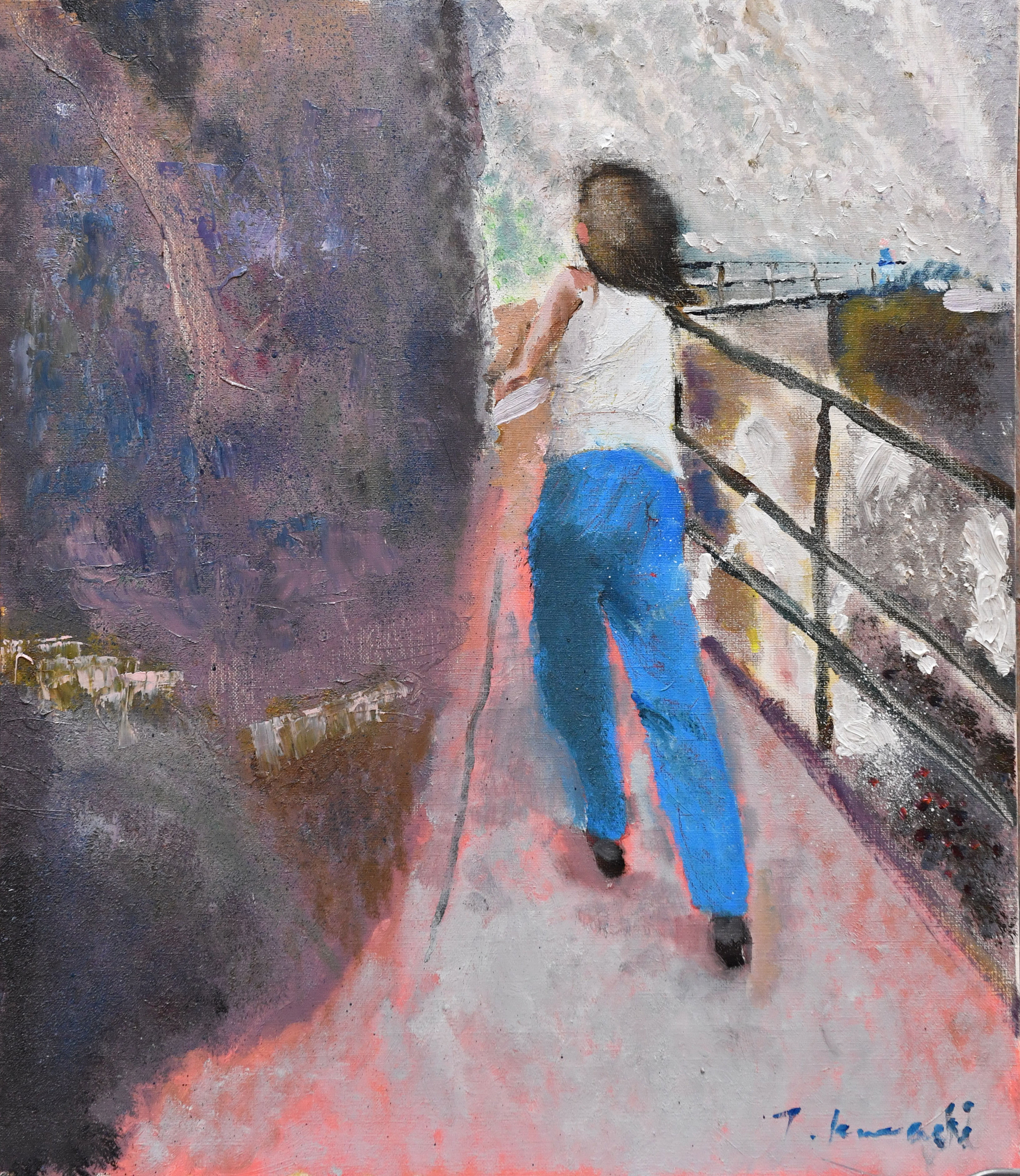 社長といっしょに 66歳からの油絵チャレンジ】隠れた色を探せ 絵は8