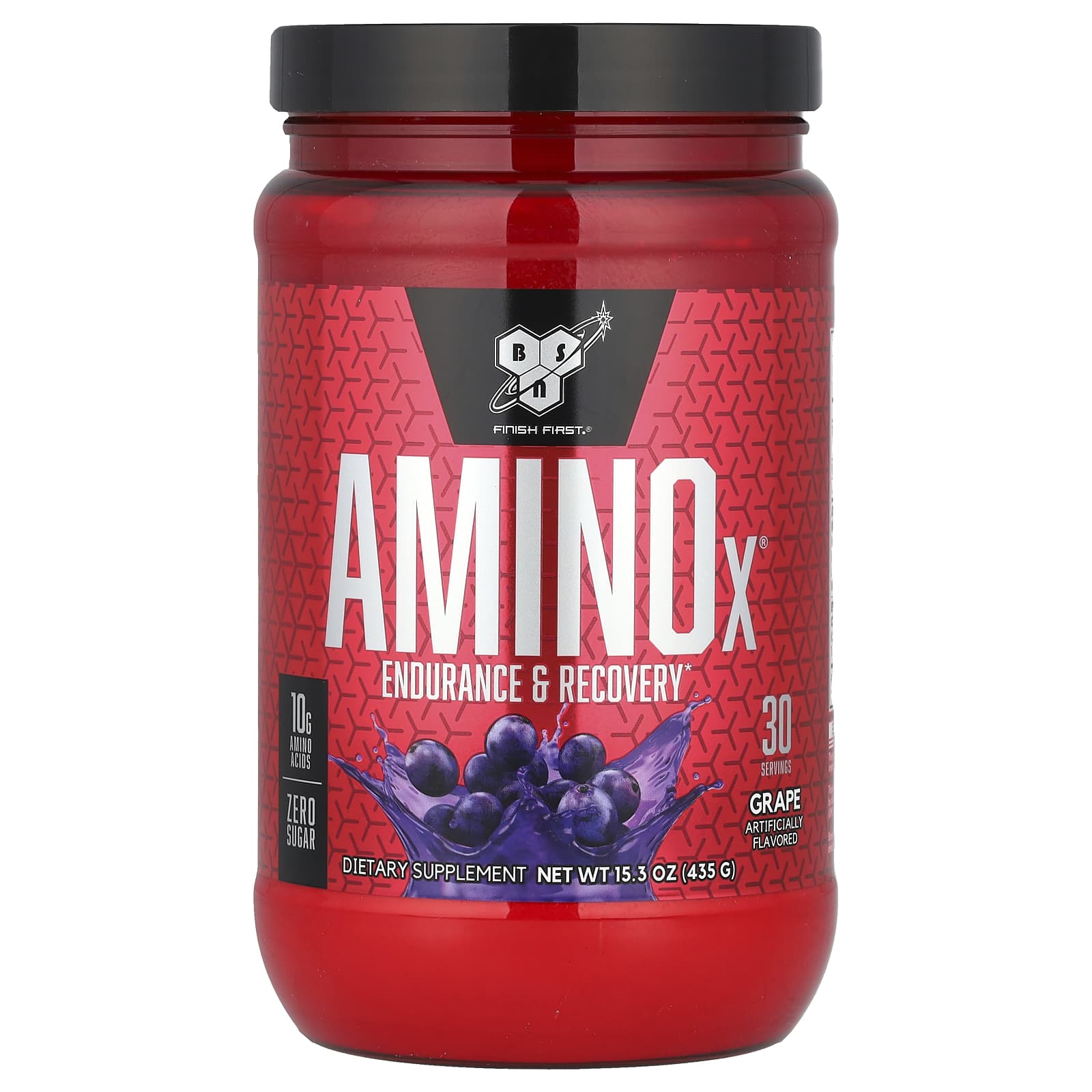 AminoX, Resistencia y recuperación, Uva, 435 g (15,3 oz)
