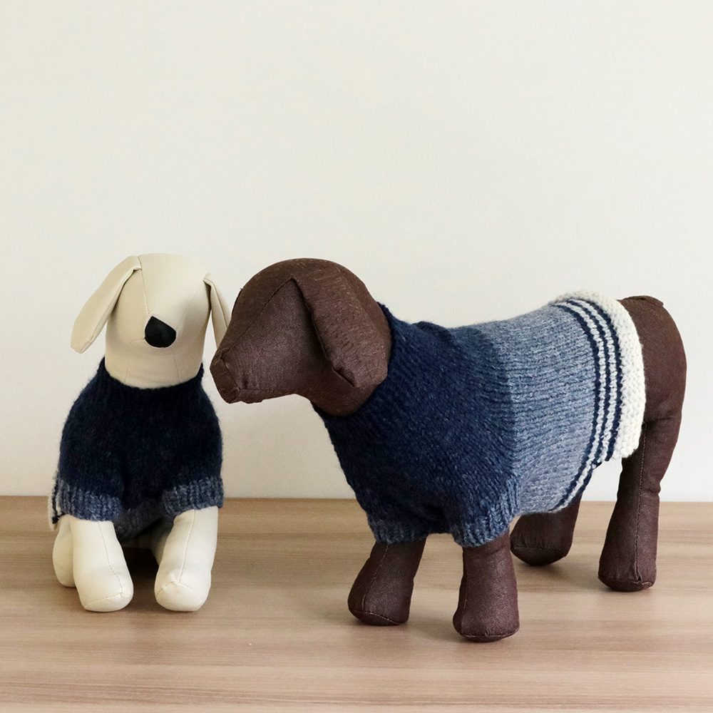 小型犬用手編み服 M ILK 小型犬用手編み服 M I L K かわいい犬の手編み