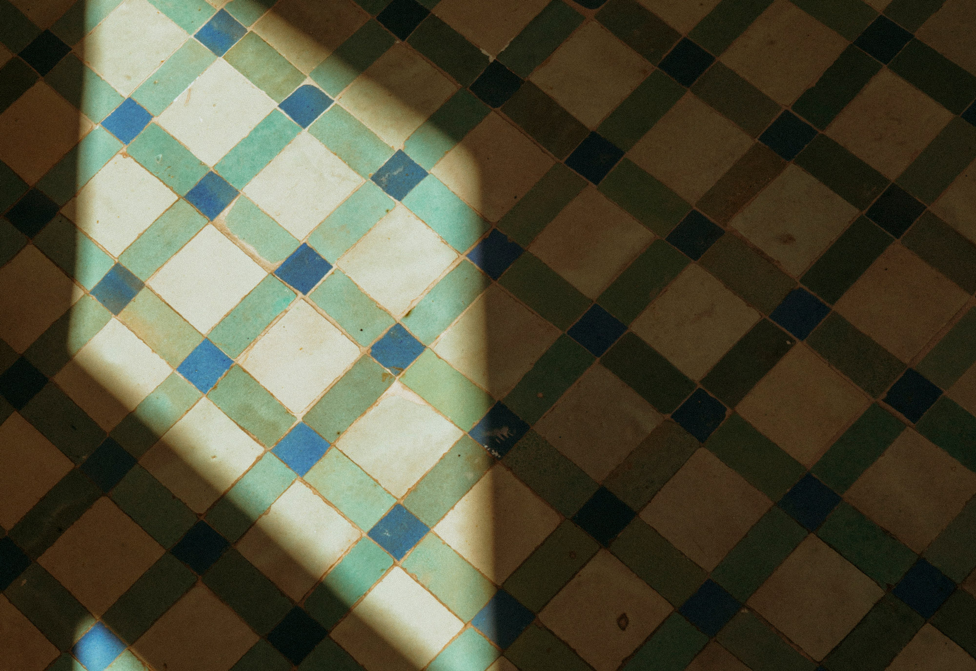 Radian Inline 5 Zellige Mosaic Unglazed Natural/Pure White/Desert