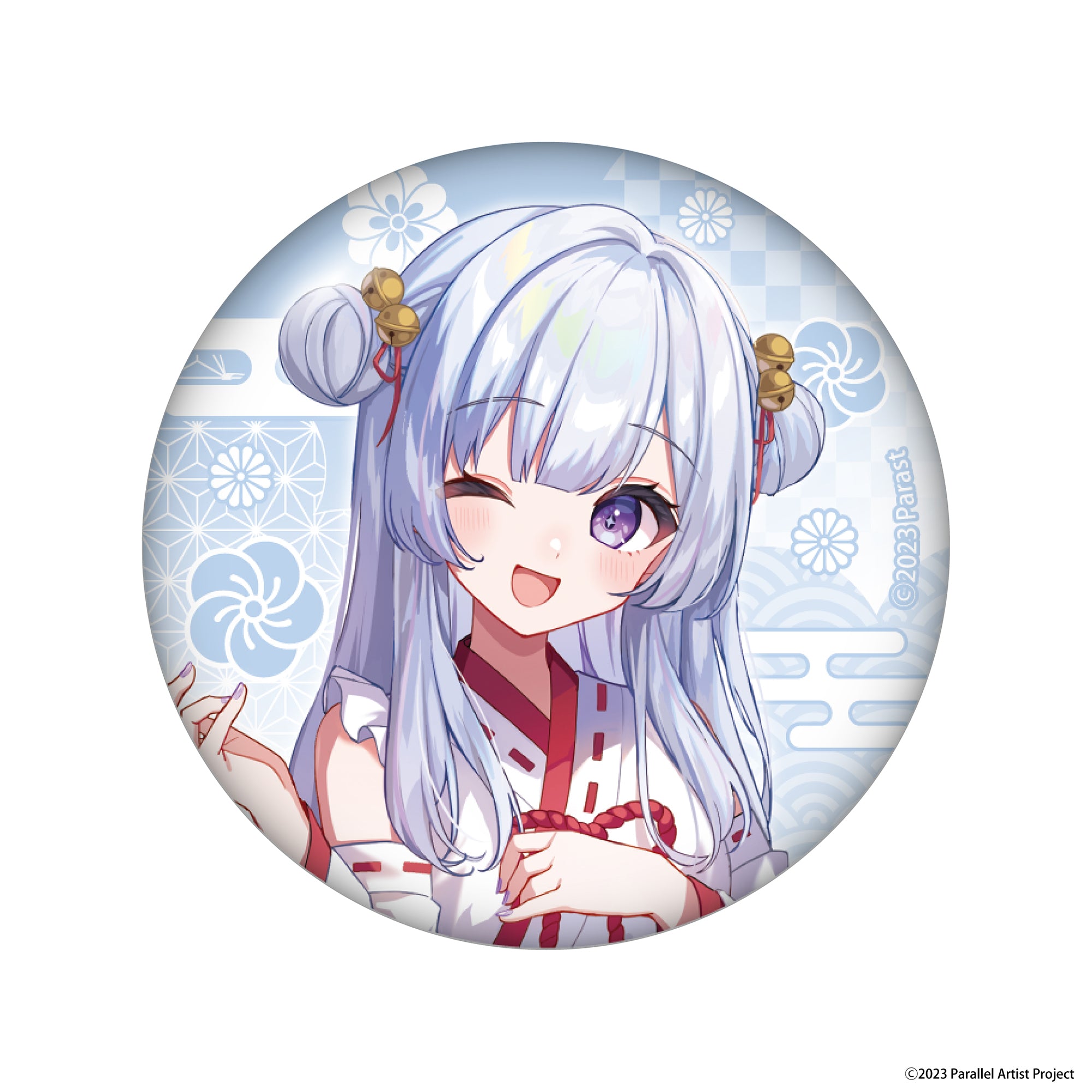 えれ】ユエル ブラフラ アラサガシ 缶バッジ 2026年 お正月ver