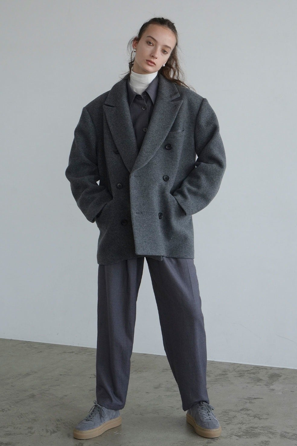 eaphi】SOFT WOOL TAILOR COAT SOFT WOOL TAILOR COAT eaphi gray