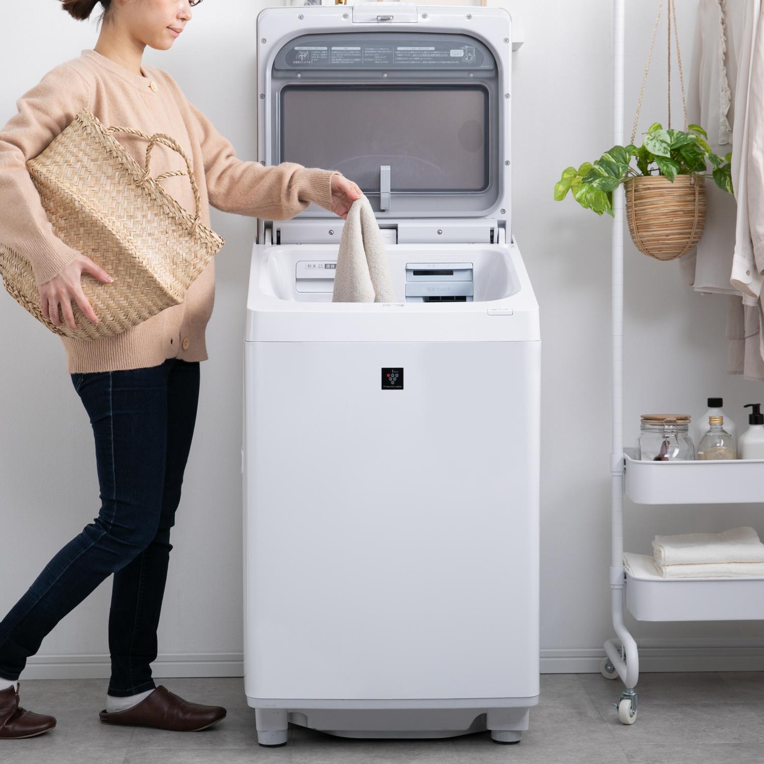 62 SHARP 乾燥付き洗濯機 8/4.5キロ 小型 家庭用 一人暮らし 62 SHARP