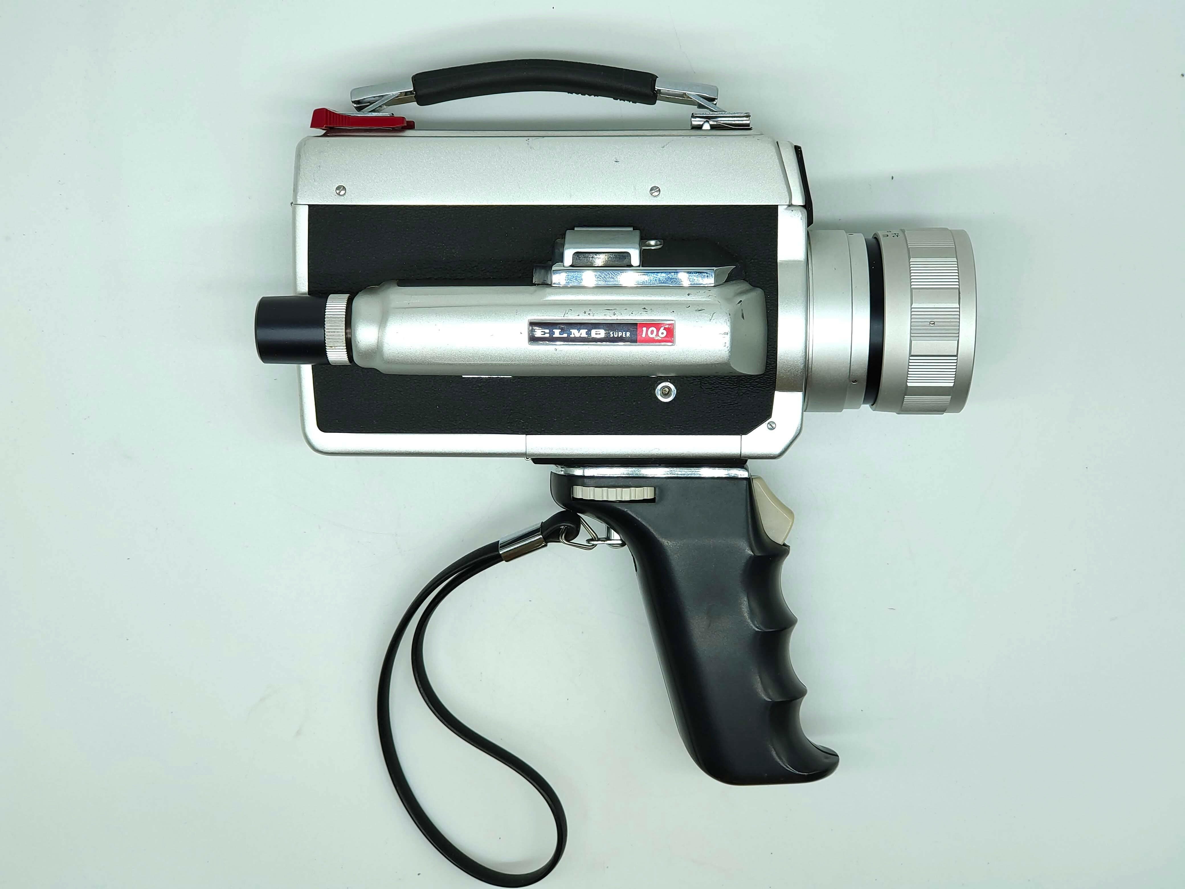 8ミリカメラ】ELMO エルモ SUPER 106 Elmo 106 Silver Super 8 Camera