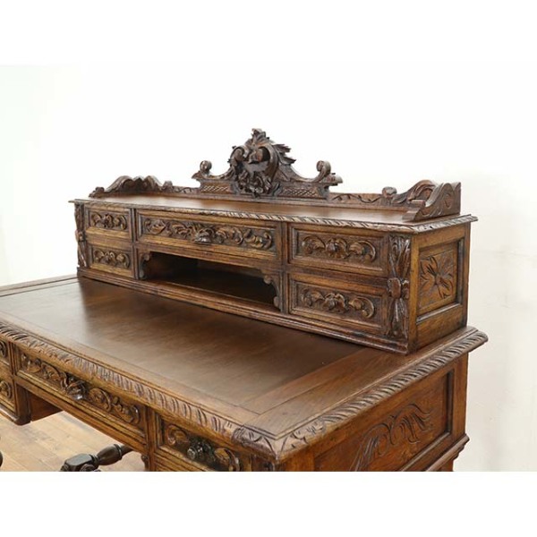 1900年頃 オーク材 フランス アンティーク・デスク antique65292a 新着