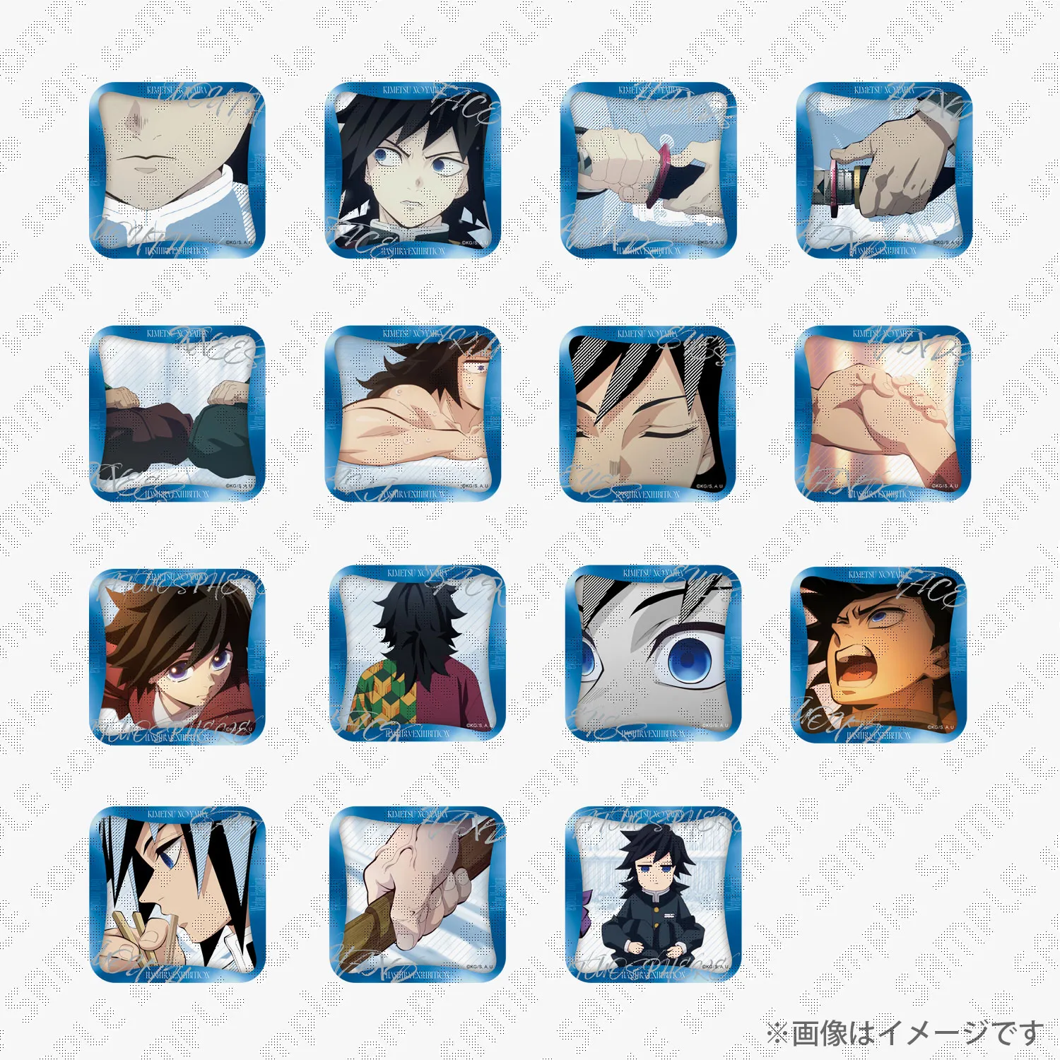 鬼滅の刃 柱展 KV缶バッジセット 義勇さん 鬼滅の刃 柱展 キー